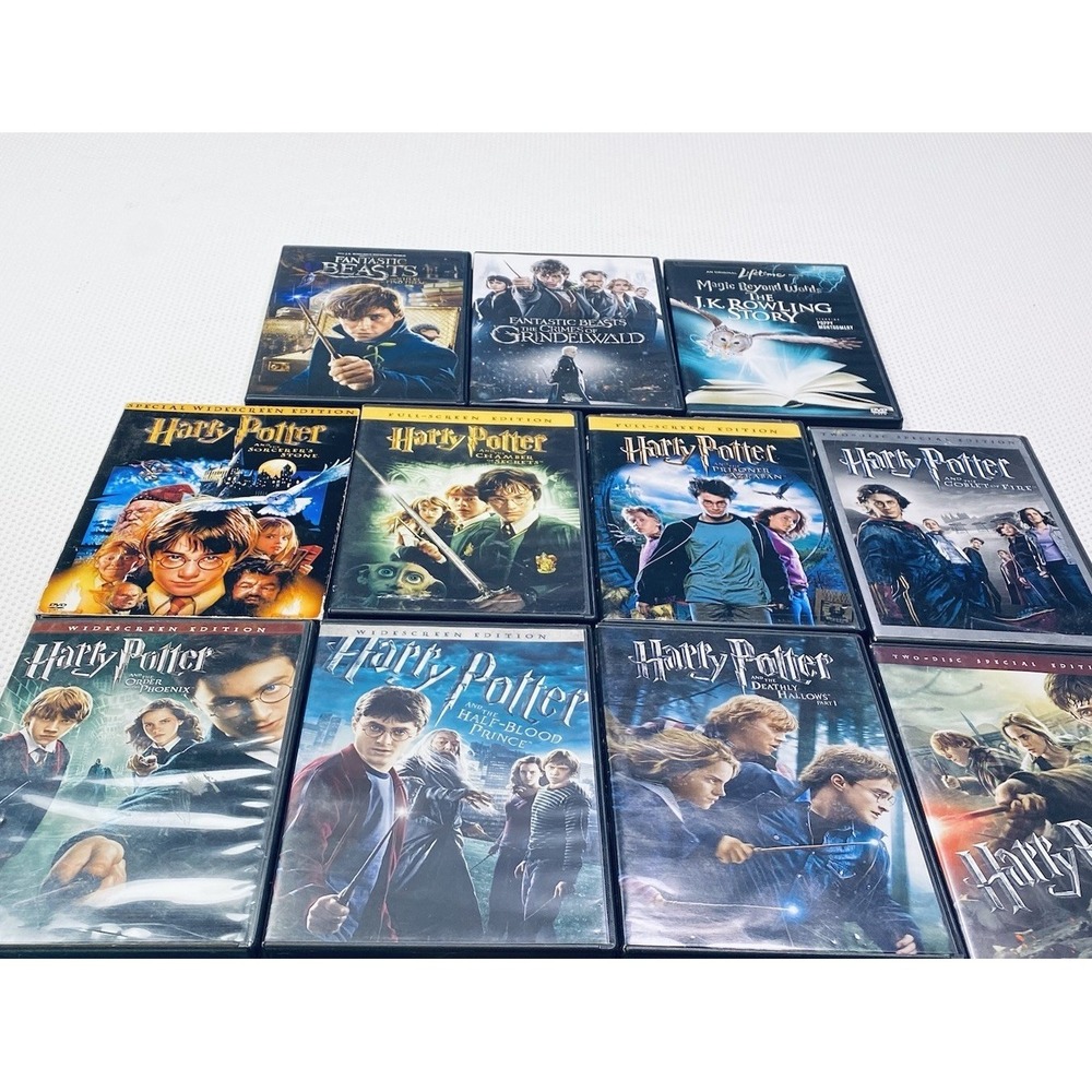 Lot of 11 Harry Potter Fantastic Beasts + extras  DVDs DVD Movies